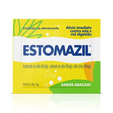 Estomazil Pó Efervescente Sabor Abacaxi Sachê 5g Envelope