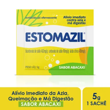 Estomazil Pó Efervescente Sabor Abacaxi Sachê 5g Hero