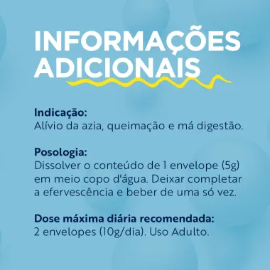 Estomazil Pó Efervescente Sabor Abacaxi Sachê 5g Indicação