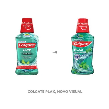 Solução Bucal Colgate Plax Fresh Mint com Flúor sem Álcool 250ml