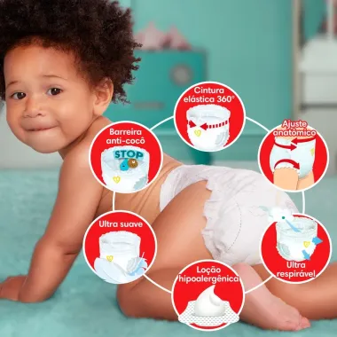 Fralda Pampers Pants Premium Care Tamanho XG 64 Unidades