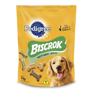 Biscoito para C&atilde;o Pedigree Biscrok Multi 1kg