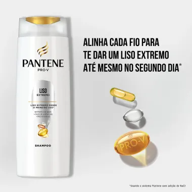 Shampoo Pantene Liso Extremo 350ml + Condicionador 175ml