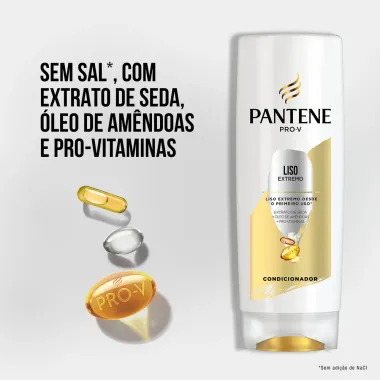 Shampoo Pantene Liso Extremo 350ml + Condicionador 175ml