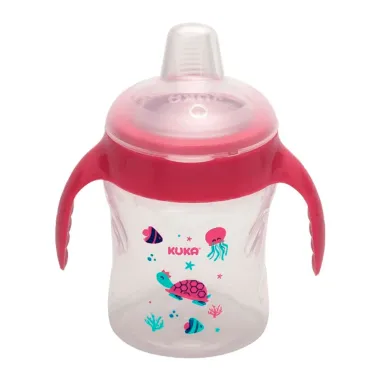 Caneca Treinamento Decorada Kuka Fun Rosa 200ml