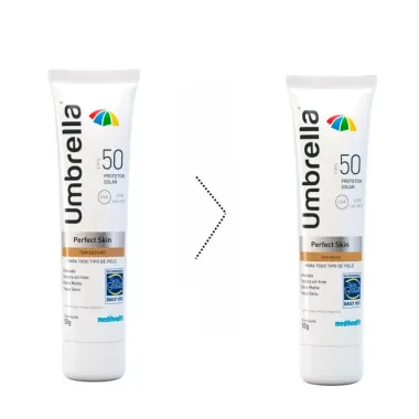 Protetor Solar Umbrella Perfect Skin FPS 50 Tom Médio 50g