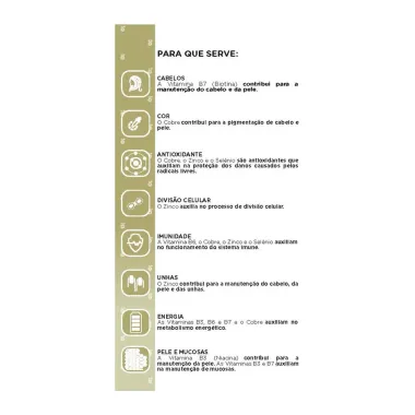 Polivitamínico Cabelos e Unhas Mió 60 Cápsulas