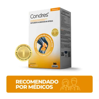 Condres Col&aacute;geno Tipo II N&atilde;o Hidrolisado 40mg 90 C&aacute;psulas