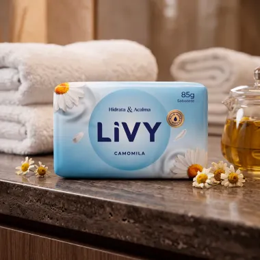 Sabonete em Barra Livy Hidrata e Acalma Camomila 85g