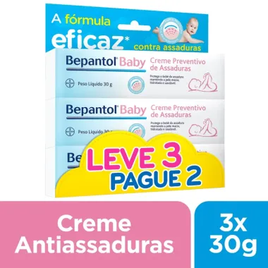 Bepantol Baby Creme Contra Assadura 30g  Leve 3 Pague 2