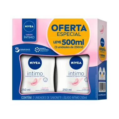 Sabonete Líquido Íntimo Nivea Suave Camomila 2 Unidades 250ml cada