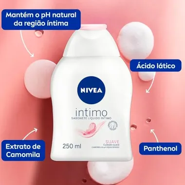 Sabonete Líquido Íntimo Nivea Suave Camomila 2 Unidades 250ml cada
