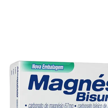 Magn&eacute;sia Bisurada Pastilhas com 40 Unidades