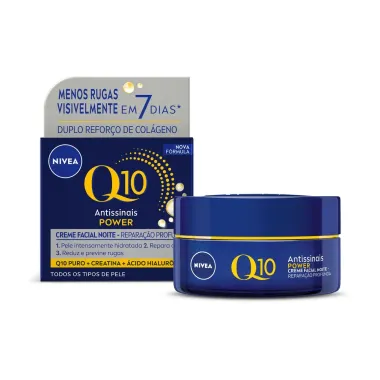 Creme Facial Nivea Antissinais Q10 Power Noite 49g