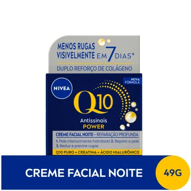 Creme Facial Nivea Antissinais Q10 Power Noite 49g