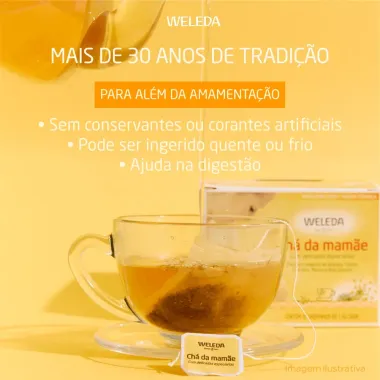 Ch&aacute; Weleda Misto da Mam&atilde;e com 60 Sach&ecirc;s de 1,5g cada