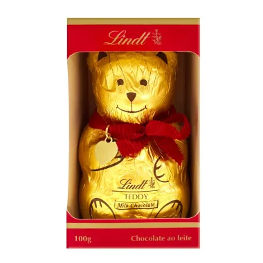 Chocolate Lindt Suíça Teddy ao Leite 100g