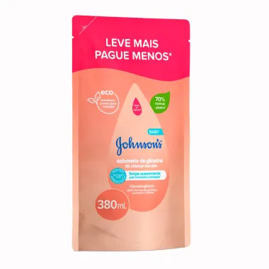 Sabonete Líquido de Glicerina Johnson's Baby Refil 380ml