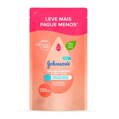 Sabonete Líquido de Glicerina Johnson's Baby Refil 380ml