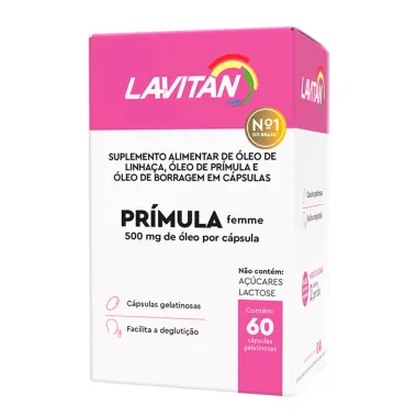 Lavitan Prímula Femme com 60 Cápsulas