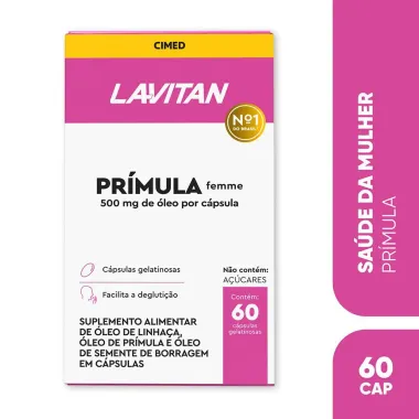 Lavitan Prímula Femme com 60 Cápsulas