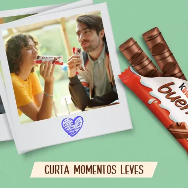Chocolate Kinder Bueno Wafer com Recheio de Leite e Avel&atilde;s 43g com 2 Unidades de 21,5g Cada