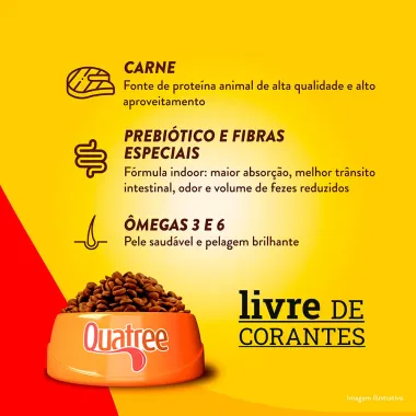 Ração para Cães Quatree Adultos Todas as Raças Sabor Carne 15kg