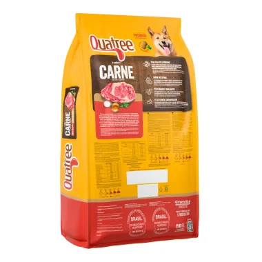 Ra&ccedil;&atilde;o para C&atilde;es Quatree Adultos Todas as Ra&ccedil;as Sabor Carne 15kg