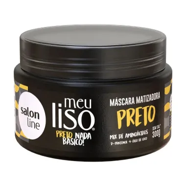 Máscara Matizadora Salon Line Meu Liso Preto Nada Básico 300g