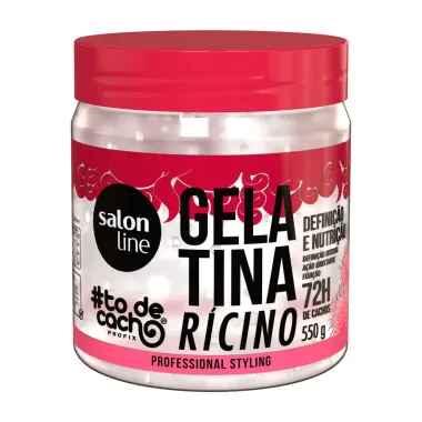 Gelatina Salon Line To de Cacho R&iacute;cino Defini&ccedil;&atilde;o e Nutri&ccedil;&atilde;o 550g