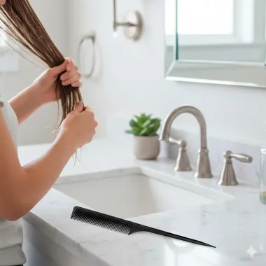 Pente de Cabelo Zalike Cabo Fino 101 Cores Sortidas 1 Unidade