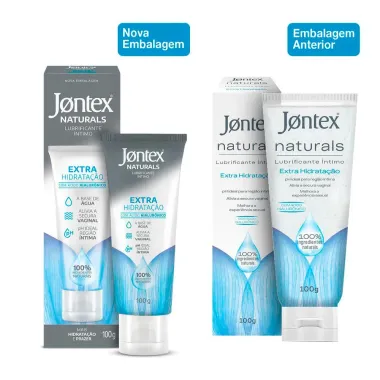 Gel Lubrificante &Iacute;ntimo Jontex Naturals Extra Hidrata&ccedil;&atilde;o 100% Natural &Aacute;cido Hialur&ocirc;nico 100g