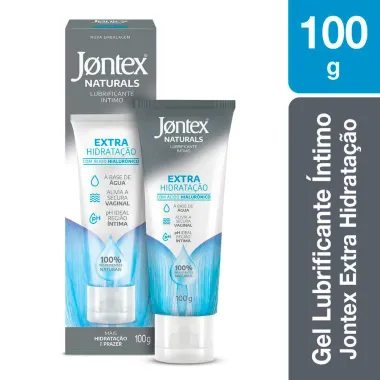 Gel Lubrificante &Iacute;ntimo Jontex Naturals Extra Hidrata&ccedil;&atilde;o 100% Natural &Aacute;cido Hialur&ocirc;nico 100g