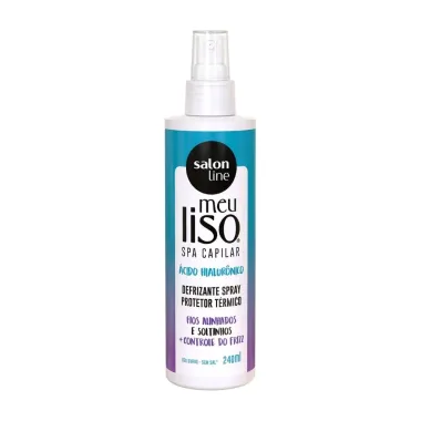 Spray Defrizante Salon Line Protetor Térmico Meu Liso Spa Capilar Ácido Hialurônico 240ml