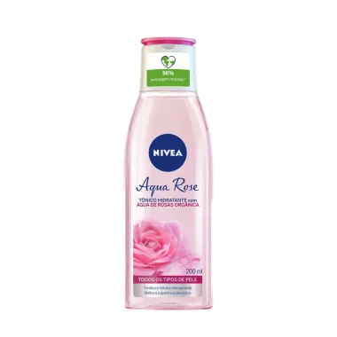 T&ocirc;nico Hidratante Facial Nivea Aqua Rose 200ml