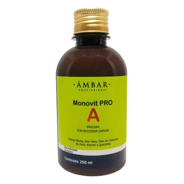 Máscara Capilar Âmbar Monovit Pro A 250ml