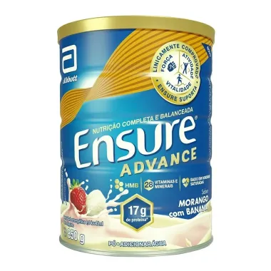 Ensure Advance Morango com Banana 850g