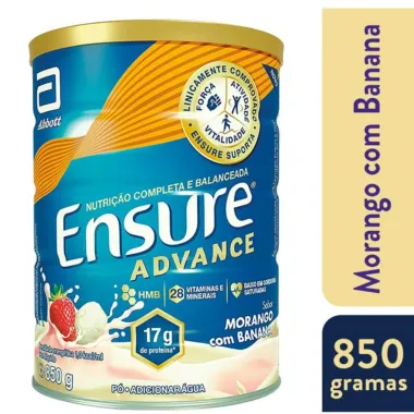 Ensure Advance Morango com Banana 850g