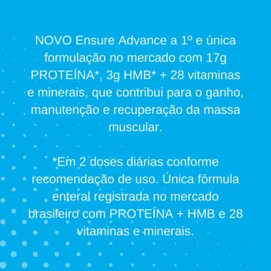 Ensure Advance Morango com Banana 850g