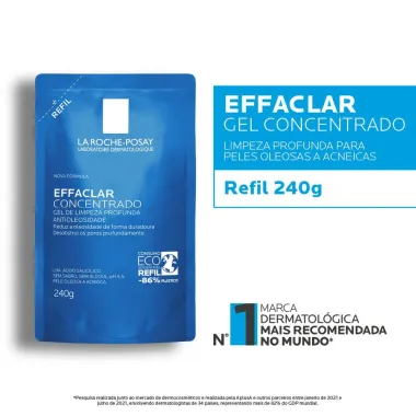 Gel de Limpeza Facial Effaclar Concentrado La Roche-Posay Refil