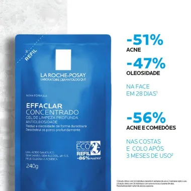 Gel de Limpeza Facial Effaclar Concentrado La Roche-Posay Refil