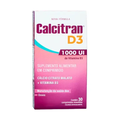 Calcitran D3 1.000UI 30 Comprimidos Revestidos