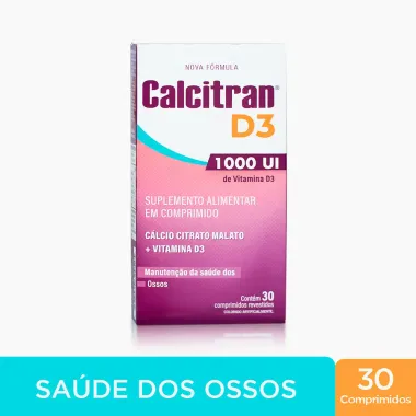 Calcitran D3 1.000UI 30 Comprimidos Revestidos