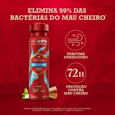 Desodorante Old Spice Brisa do Mar Aerossol 72h Antitranspirante 150ml