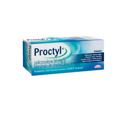 Proctyl Pomada com 30g + 10 Aplicadores