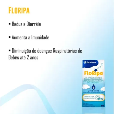 Floripa Suplemento Alimentar Solução em Gotas 8ml