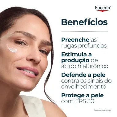 Creme Hidratante Facial Anti-idade Eucerin Hyaluron Filler Dia FPS 30 50ml