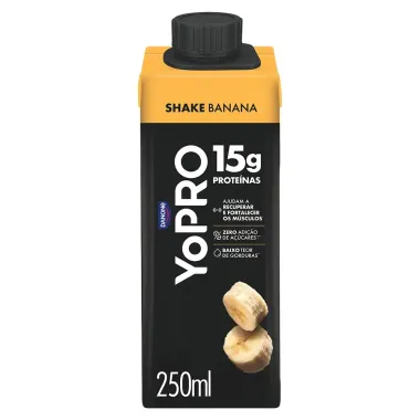 YoPRO Bebida L&aacute;ctea UHT Banana 15g de prote&iacute;nas 250ml