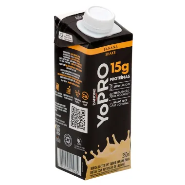 YoPRO Bebida Láctea UHT Banana 15g de proteínas 250ml