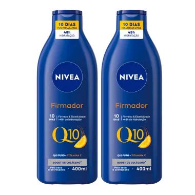 Kit Lo&ccedil;&atilde;o Hidratante N&iacute;vea Firmador Q10 com 2 Unidades de 400ml cada